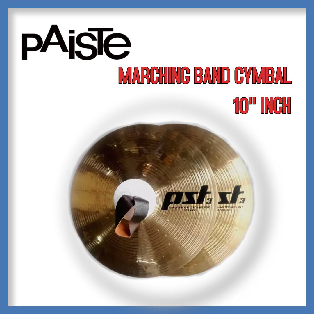 PAISTE PST Series Marching Band Brass Cymbal Pair 10'' inch